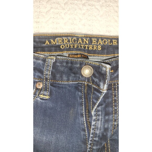 American Eagle Men's Straight Leg Jeans Blue 28x30 EUC - Picture 3 of 6